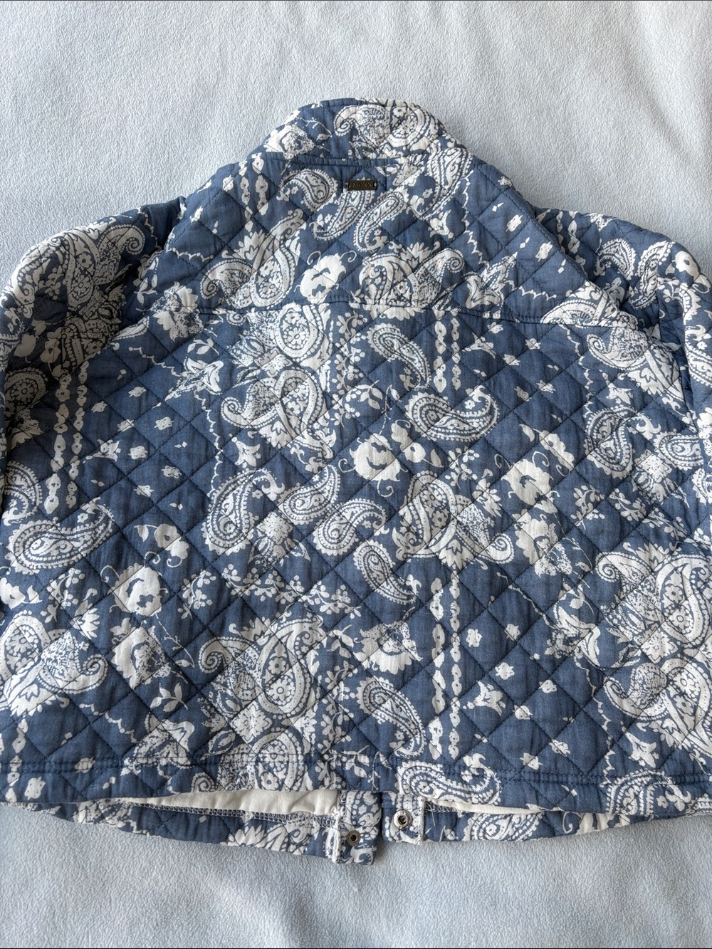 Mexx Blue & White Quilted Paisley Jacket - Picture 8 of 10